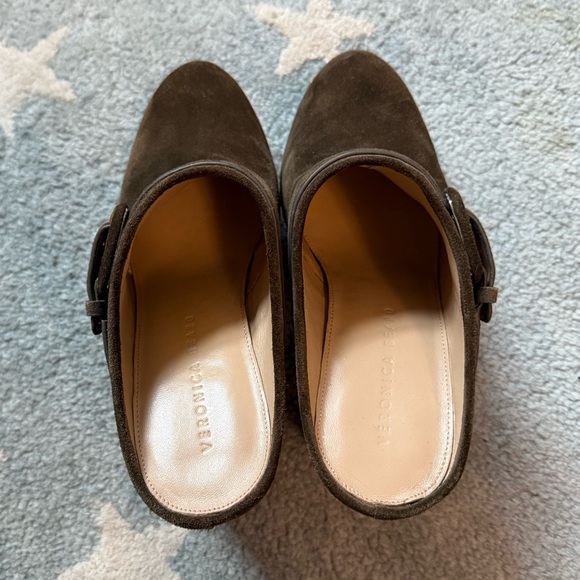 Veronica Beard Brown Suede Mules - Size 7 - Picture 5 of 5